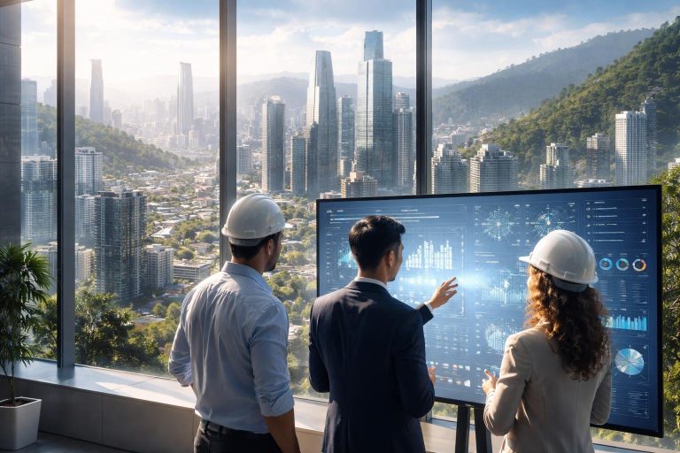ville-moderne-gratte-ciels-professionnels-tableau-interactif